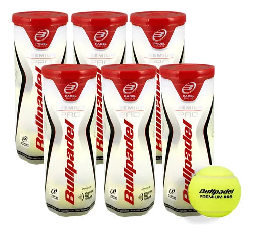 Pelotas de Pádel Bullpadel Premium Pro - 6 Botes