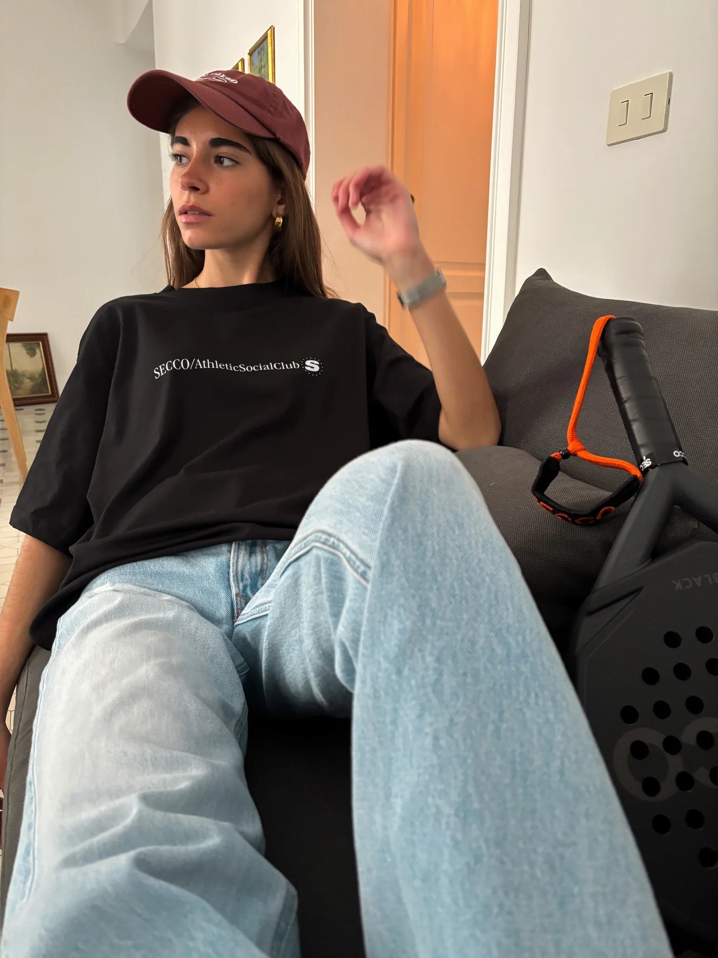 Camiseta SECCO Negra Social Club