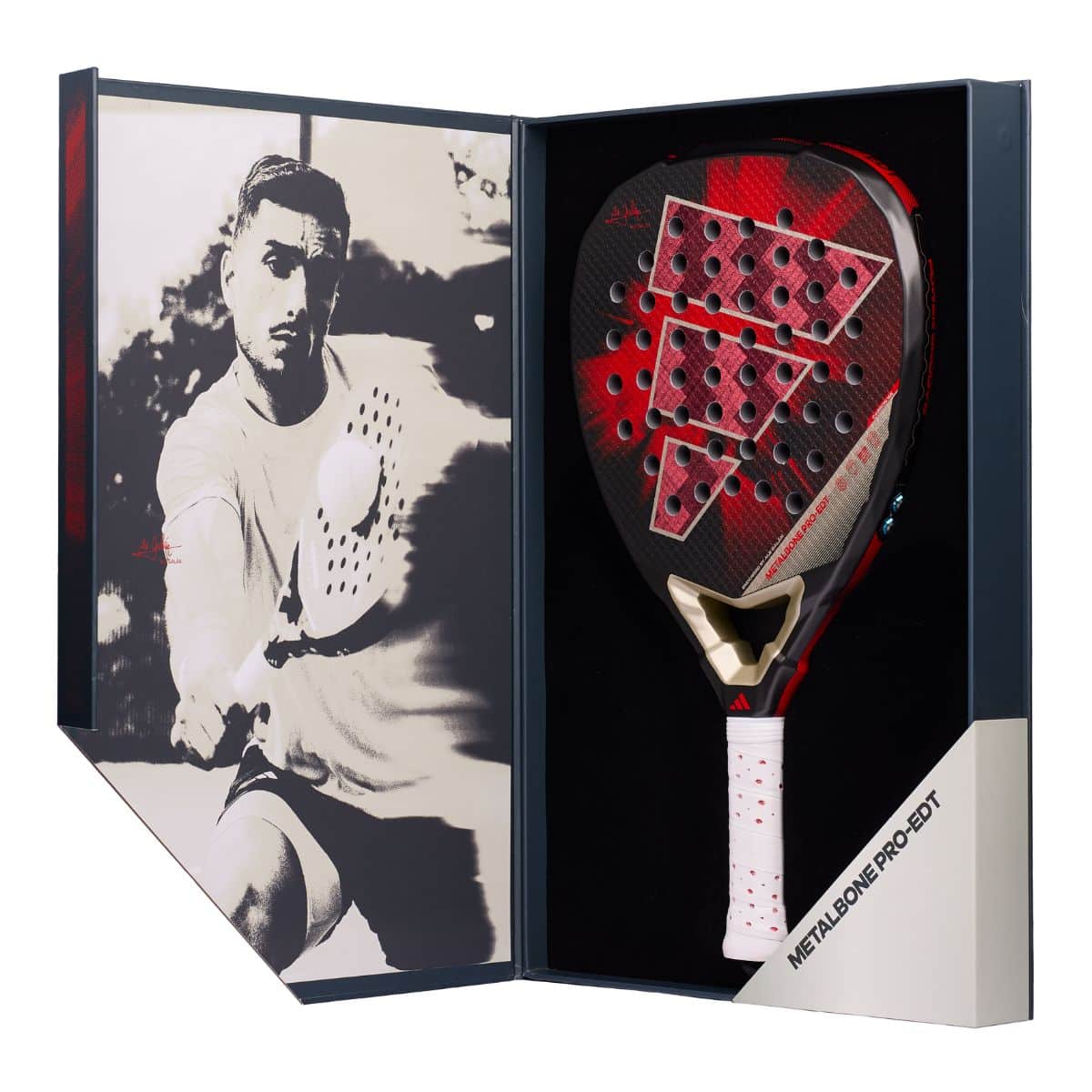 Pala de padel Adidas Metalbone Pro EDT 2026 Vista Dentro de Caja