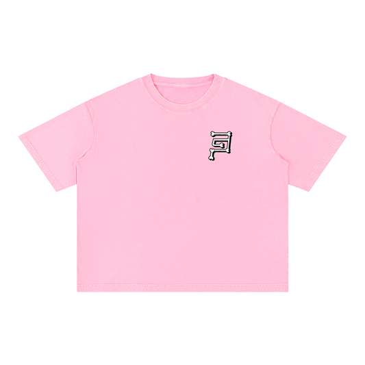Camiseta PG Bones Boxy Cut — Rosada