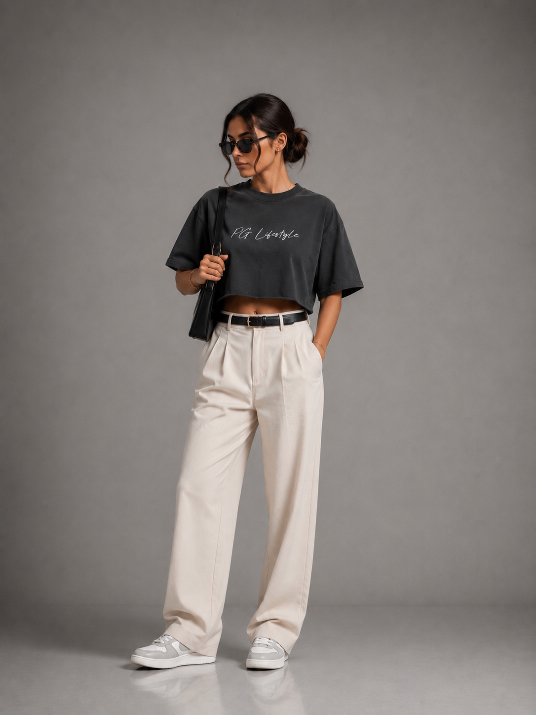 Crop PG Lifestyle Signature — negra