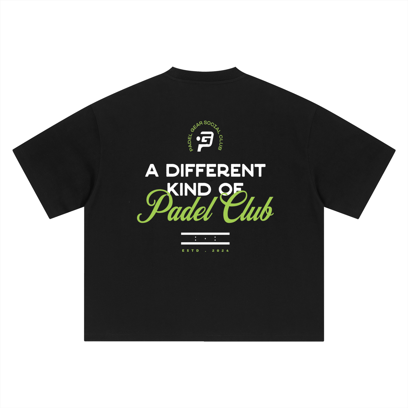 Camiseta PG Social Club Drop Shoulder — negra
