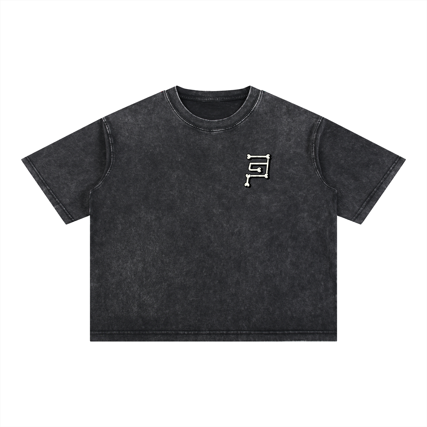 Camiseta PG Bones Boxy Cut — Negra